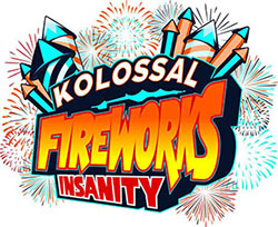 Kolossal Fireworks Kolossal Fireworks logo.